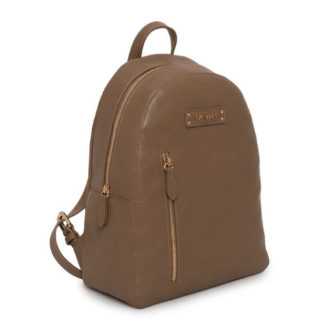 PLECAK DAMSKI MIEJSKI BRĄZOWY TWINSET 222TY801B MARRONE