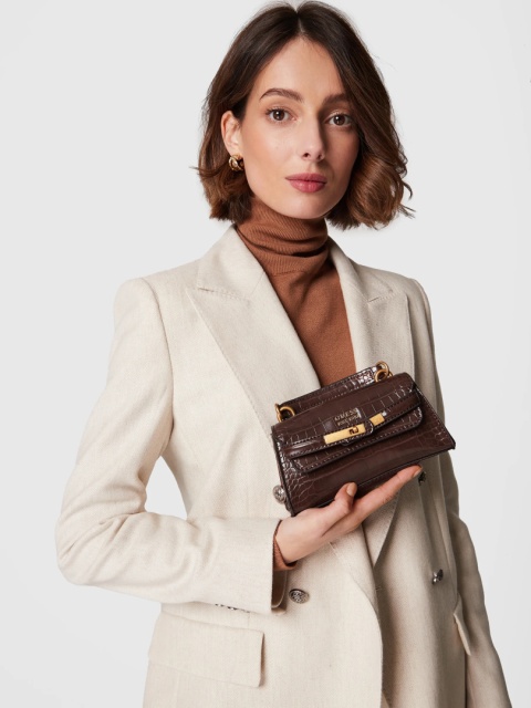 TOREBKA DAMSKA ENISA MINI BAG HWCB84 21770 BRĄZOWA