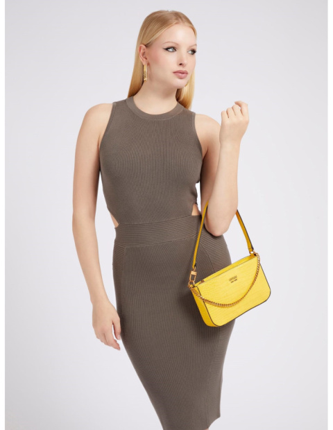 TOREBKA DAMSKA GUESS KATEY CROC MINI TO HWCB8494720 ŻÓŁTA TOREBKA DAMSKA GUESS KATEY CROC MINI TO HWCB8494720 ŻÓŁTA