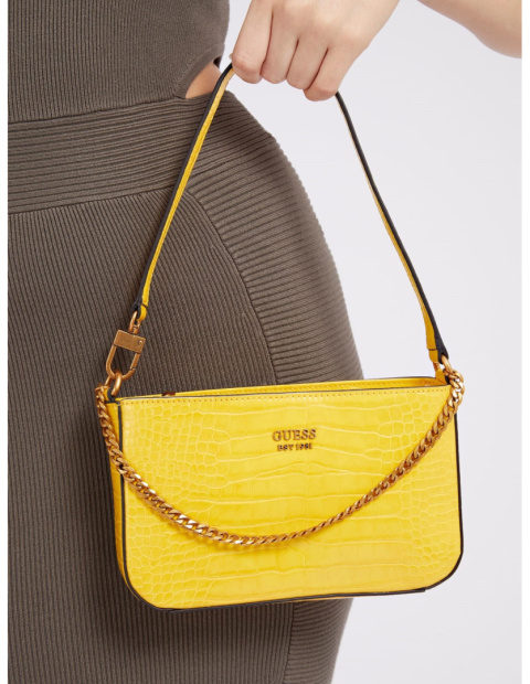 TOREBKA DAMSKA GUESS KATEY CROC MINI TO HWCB8494720 ŻÓŁTA TOREBKA DAMSKA GUESS KATEY CROC MINI TO HWCB8494720 ŻÓŁTA