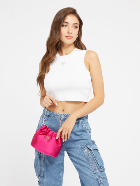 TOREBKA DAMSKA GUESS VELINA MINI MAGENTA
