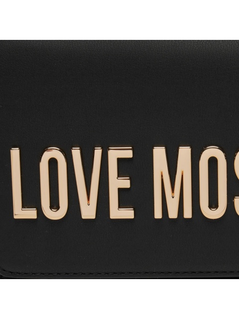 TOREBKA DAMSKA NA RAMIĘ Z ŁAŃCUSZKIEM CZARNA LOVE MOSCHINO JC4103PP1IKD0000
