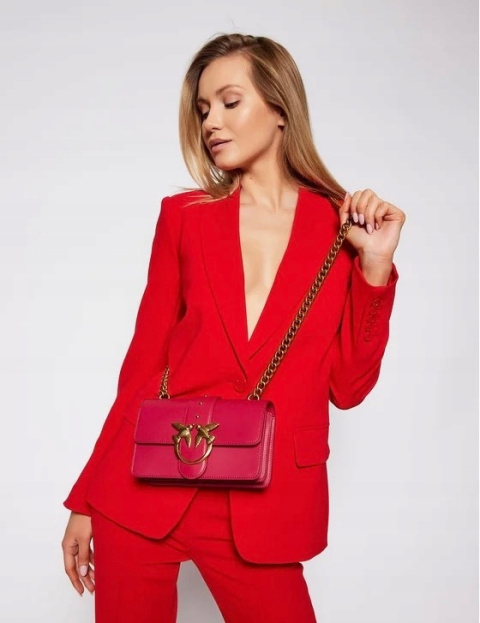 TOREBKA DAMSKA PINKO LOVE MINI ICON SIMPLY 4 C VIT SETA ANTIQUE GOLD CZERWONA TOREBKA DAMSKA PINKO LOVE MINI ICON SIMPLY 4 C VIT SETA ANTIQUE GOLD CZERWONA