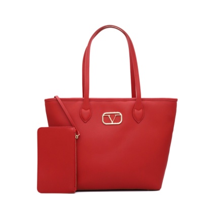 TOREBKA DAMSKA SHOPPER CZERWONA V ITALIA BY VERSACE 19.69 SANTORINI VB-203-RED