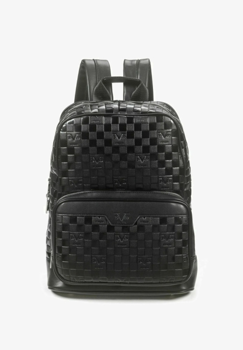 PLECAK 19V69 ITALIA BY VERSACE PERLA BLACK/SILV CZARNY PLECAK 19V69 ITALIA BY VERSACE PERLA BLACK/SILV CZARNY