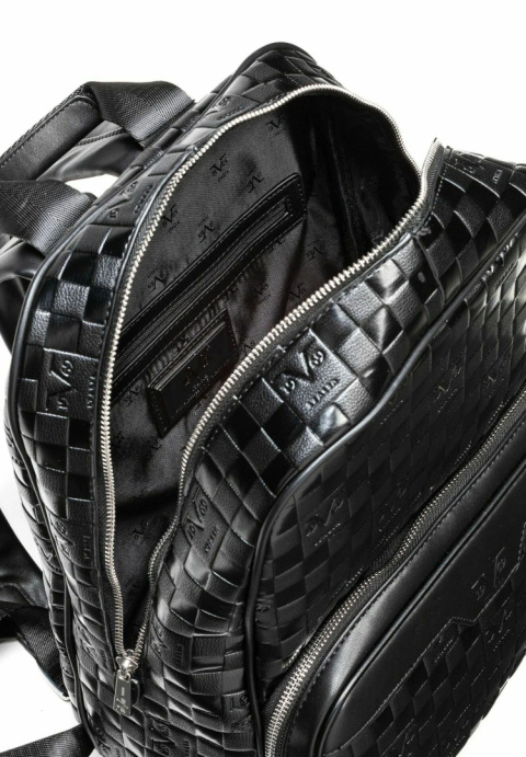 PLECAK 19V69 ITALIA BY VERSACE PERLA BLACK/SILV CZARNY PLECAK 19V69 ITALIA BY VERSACE PERLA BLACK/SILV CZARNY