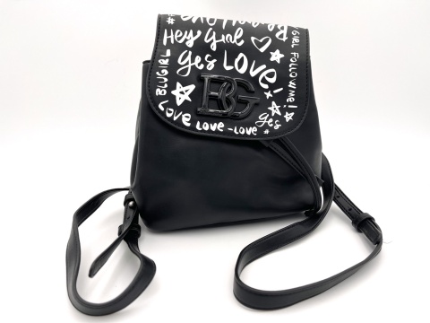PLECAK DAMSKI MIEJSKI CZARNY BLUGIRL BLUMARINE BACKPACK NERO