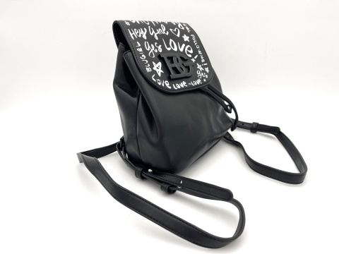 PLECAK DAMSKI MIEJSKI CZARNY BLUGIRL BLUMARINE BACKPACK NERO