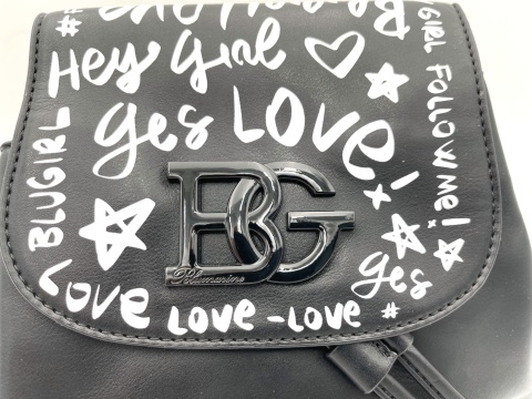 PLECAK DAMSKI MIEJSKI CZARNY BLUGIRL BLUMARINE BACKPACK NERO