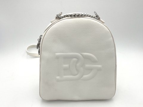 PLECAK DAMSKI MIEJSKI BIAŁY BLUGIRL BLUMARINE OFF WHITE