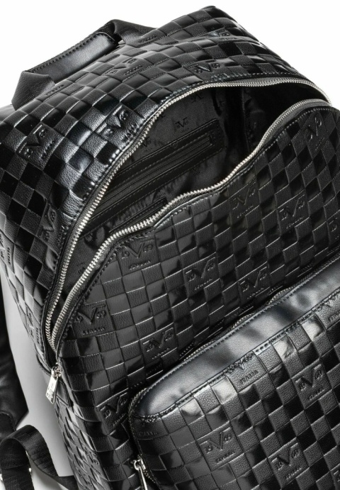 PLECAK RAQUEL 19V69 ITALIA BY VERSACE BLACK/SILVER CZARNY PLECAK RAQUEL 19V69 ITALIA BY VERSACE BLACK/SILVER CZARNY