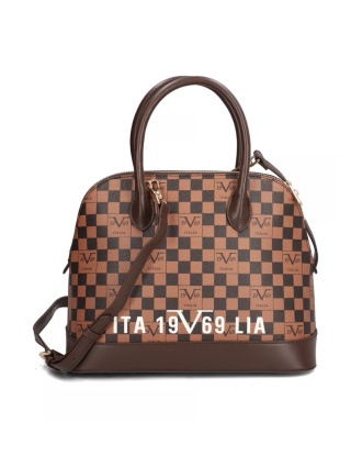 TOREBKA DAMSKA 19V69 BY VERSACE 1969 VI22AI1226056 TA/GRE/BRO BRĄZOWA