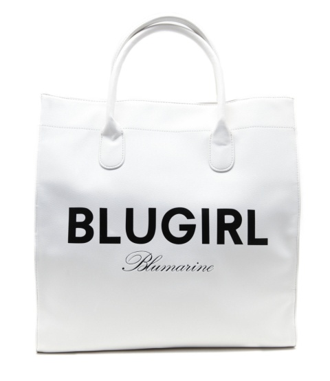 TORBA DAMSKA BLUGIRL BLUMARINE SHOPPERKA OFF WHITE BIAŁA TORBA DAMSKA BLUGIRL BLUMARINE SHOPPERKA OFF WHITE BIAŁA