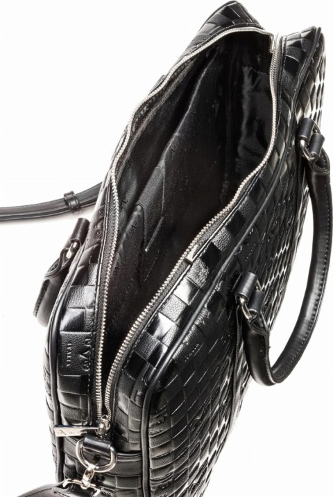 TORBA REKA 19V69 ITALIA BY VERSACE BLACK/SILVER CZARNA