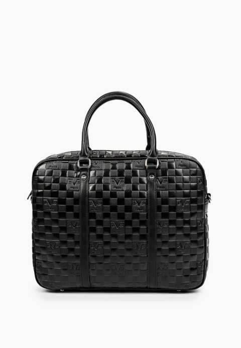 TORBA REKA 19V69 ITALIA BY VERSACE BLACK/SILVER CZARNA