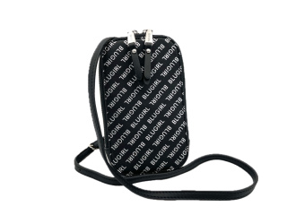TOREBKA BLUGIRL BLUMARINE PHONE HOLDER NERO ALL OVER ETUI NA TELEFON CZARNE
