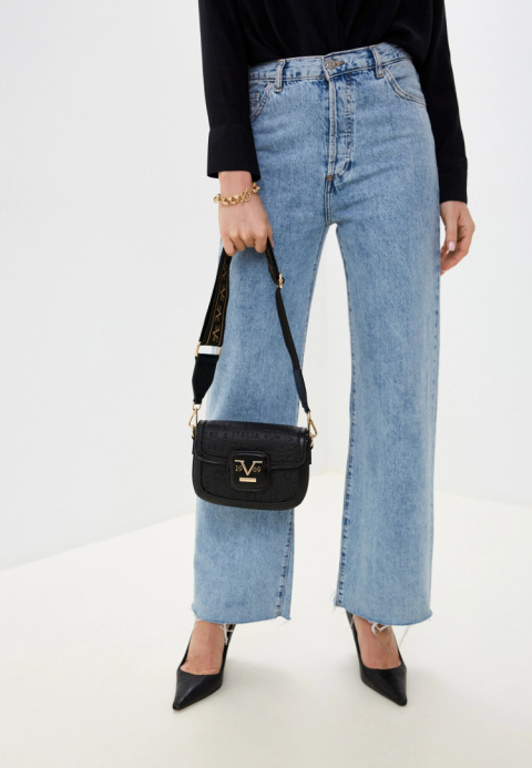 TOREBKA DAMSKA 19V69 BY VERSACE 1969 CAMILLA VI22AI1226065 BLACK/GOLD CZARNA TOREBKA DAMSKA 19V69 BY VERSACE 1969 CAMILLA VI22AI1226065 BLACK/GOLD CZARNA