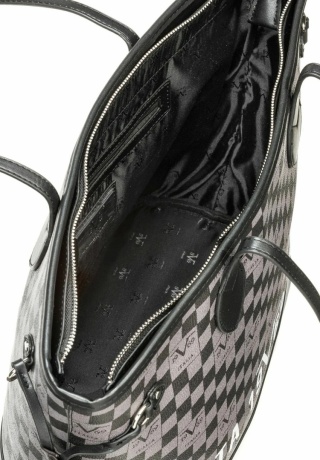 TOREBKA DAMSKA 19V69 BY VERSACE 1969 TERESA VI22AI1226058 black/grey/black silver CZARNA SZARA SREBRNA