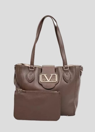 TOREBKA DAMSKA 19V69 ITALIA BY VERSACE JUANTITIA VI22AI1226081 BROWN/GOLD BRĄZOWA
