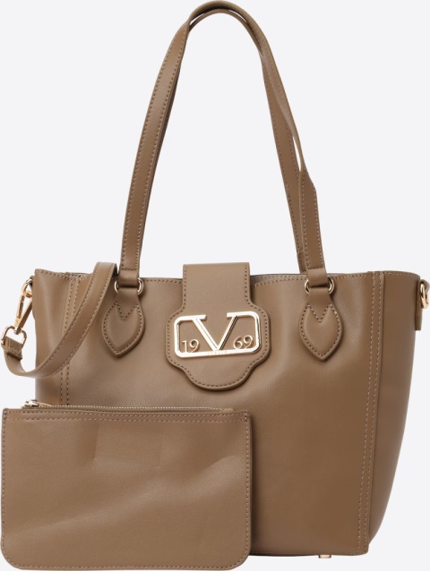 TOREBKA DAMSKA 19V69 ITALIA BY VERSACE JUANTITIA VI22AI1226081 KHAKI/GOLD BRĄZOWA