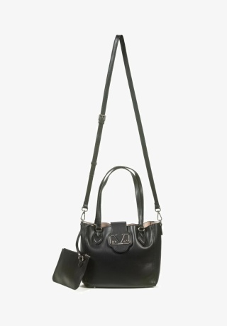 TOREBKA DAMSKA 19V69 ITALIA BY VERSACE JUANTITIA VI22AI1226081 BLACK/SILVER CZARNA