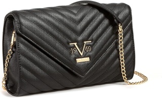 TOREBKA DAMSKA 19V69 ITALIA BY VERSACE LEONARDA VI22AI1226077 BLACK/GOLD CZARNA