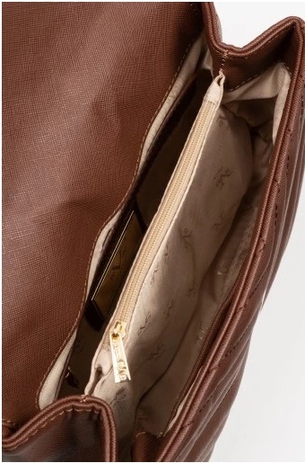 TOREBKA DAMSKA 19V69 ITALIA BY VERSACE MARINA VI22AI1226079 BROWN/GOLD BRĄZOWA