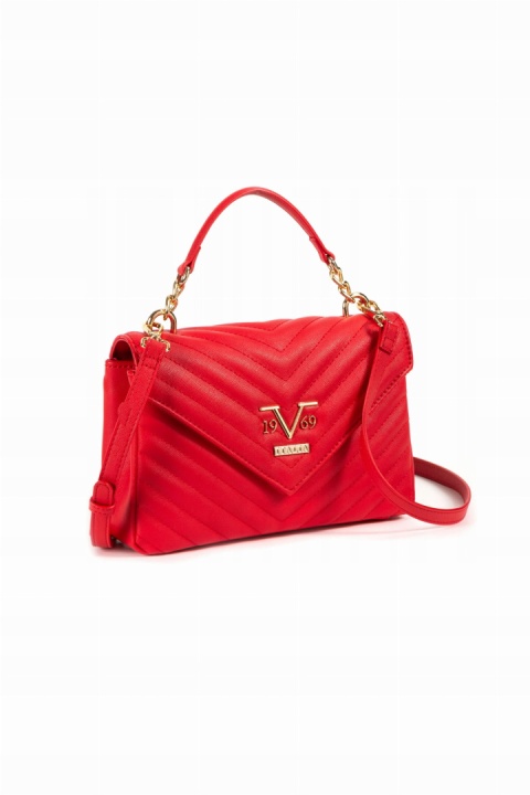 TOREBKA DAMSKA 19V69 ITALIA BY VERSACE MARINA VI22AI1226079 RED/GOLD CZERWONA TOREBKA DAMSKA 19V69 ITALIA BY VERSACE MARINA VI22AI1226079 RED/GOLD CZERWONA