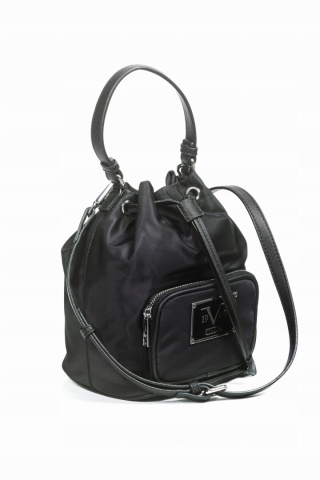 TOREBKA DAMSKA RENEE 19V69 ITALIA BY VERSACE BLACK/SILVER CZARNA