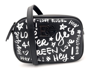 TOREBKA DAMSKA BLUGIRL BLUMARINE BAGWALL CROSSBODY NERO CZARNA