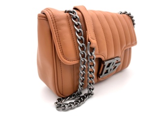 TOREBKA DAMSKA BLUGIRL BLUMARINE CROSSBODY CASTANO LISTONOSZKA BRĄZOWA