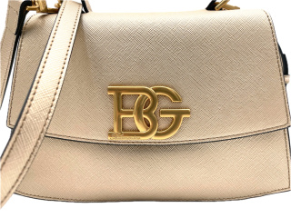 TOREBKA DAMSKA BLUGIRL BLUMARINE CROSSBODY GOLD LISTONOSZKA ZŁOTA
