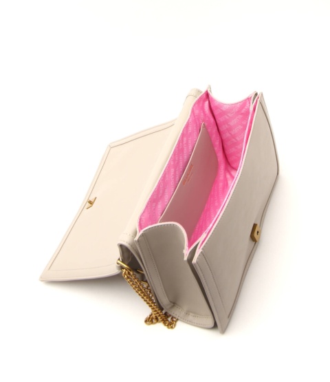 TOREBKA DAMSKA BLUGIRL BLUMARINE CROSSBODY LISTONOSZKA BEŻOWA