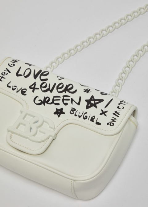 TOREBKA DAMSKA BLUGIRL BLUMARINE CROSSBODY OFF WHITE LISTONOSZKA BIAŁA TOREBKA DAMSKA BLUGIRL BLUMARINE CROSSBODY OFF WHITE LISTONOSZKA BIAŁA