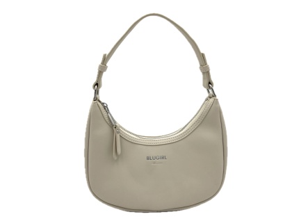 TOREBKA DAMSKA NA RAMIĘ WOREK SZARA BLUGIRL BLUMARINE HOBO ALABASTER