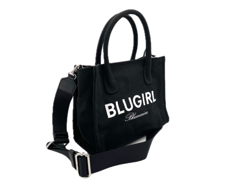 TOREBKA DAMSKA BLUGIRL BLUMARINE TOTE BAG NERO CZARNA TOREBKA DAMSKA BLUGIRL BLUMARINE TOTE BAG NERO CZARNA