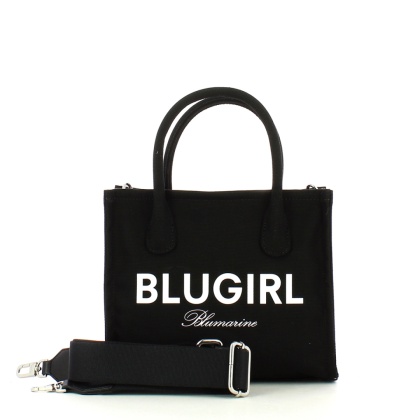 TOREBKA DAMSKA SHOPPER CZARNA BLUGIRL BLUMARINE TOTE BAG NERO
