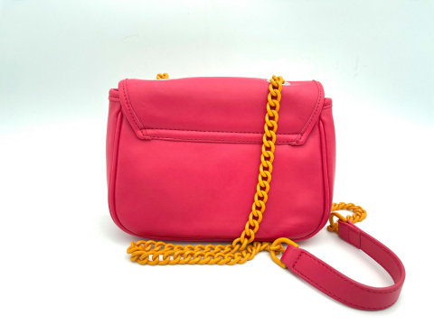 TOREBKA DAMSKA NA RAMIĘ Z ŁAŃCUSZKIEM LISTONOSZKA CZERWONABLUGIRL BLUMARINE CROSSBODY CHERRY