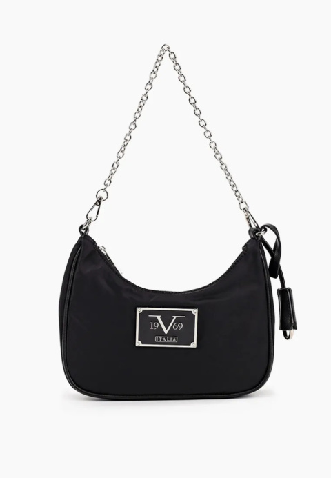 TOREBKA DAMSKA REMY 19V69 ITALIA BY VERSACE BLACK/SILVER CZARNA TOREBKA DAMSKA REMY 19V69 ITALIA BY VERSACE BLACK/SILVER CZARNA