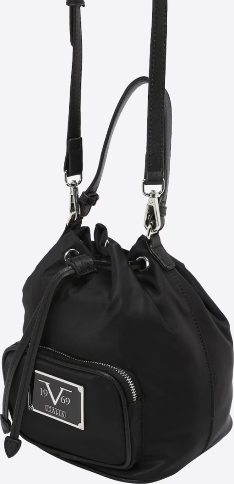 TOREBKA DAMSKA RENEE 19V69 ITALIA BY VERSACE BLACK/SILVER CZARNA TOREBKA DAMSKA RENEE 19V69 ITALIA BY VERSACE BLACK/SILVER CZARNA