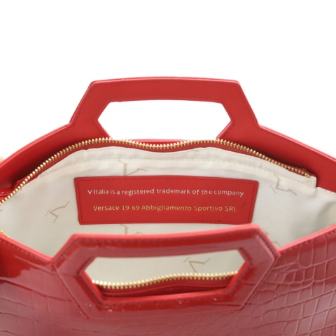 TOREBKA DAMSKA V ITALIA BY VERSACE 19.69 ACROPOLI VC-213-RED CZERWONA