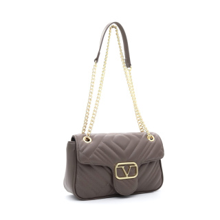 TOREBKA DAMSKA V ITALIA BY VERSACE 19.69 SIVIGLIA VT-206-TOR SZAROBRĄZOWA