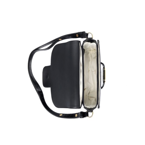 TOREBKA DAMSKA NA RAMIĘ CZARNA V ITALIA BY VERSACE 19.69 HERA VC-209-BLK