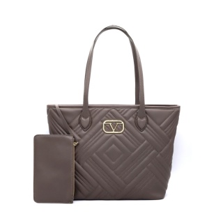 TOREBKA DAMSKA V ITALIA BY VERSACE 19.69 SANTORINI VT-203-TOR SZAROBRĄZOWA
