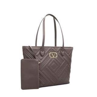 TOREBKA DAMSKA V ITALIA BY VERSACE 19.69 SANTORINI VT-203-TOR SZAROBRĄZOWA