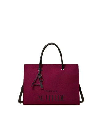 TORBA DAMSKA TWINSET ACTITUDE TOTE BAG RASPBERRY RADIANC BORDOWA