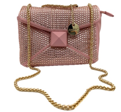 TOREBKA DAMSKA NA RAMIĘ RÓŻOWA Z KRYSZTAŁKAMI ALEX MAX PINK