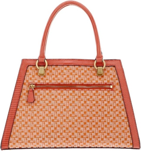 TOREBKA DAMSKA GUESS STEPHI GIRLFRIEND SATCHEL BAG ORANGE LOGO