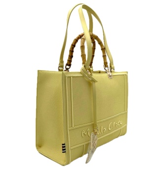 TOREBKA DAMSKA MANILA GRACE SHOPPING SMALL GIALLO MAŁA SHOPERKA ŻÓŁTA