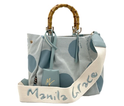 TOREBKA DAMSKA MANILA GRACE TOTE SMALL POLVERE TORBA NIEBIESKA